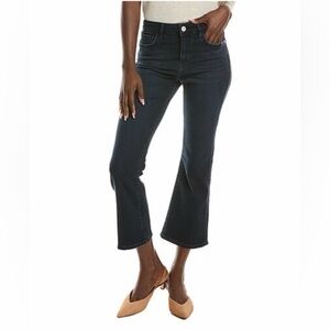 Frame Denim Le Crop Mini Boot Jonah Jeans in Dark Blue